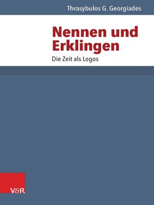 cover image of Nennen und Erklingen